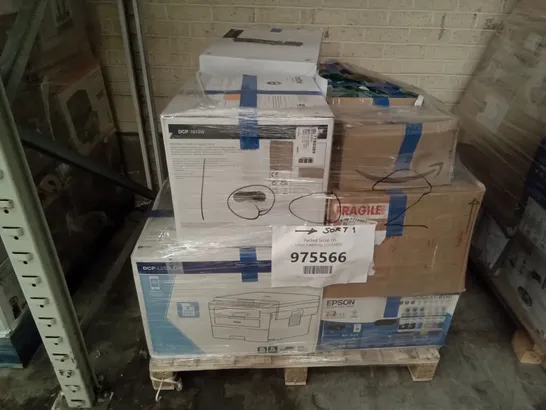 PALLET OF APPROXIMATELY 16 SOUND, PRINTER AND PERIPHERAL ITEMS INCLUDING: