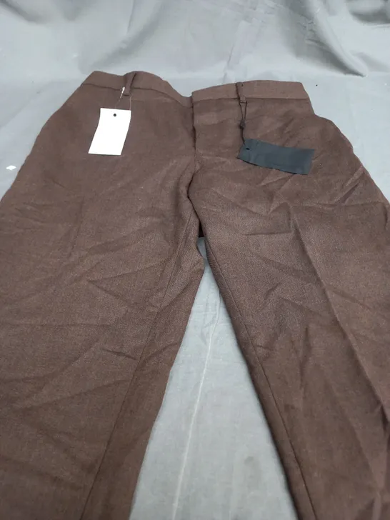 J.LINDEBERG WO20 DELICIOSO BROWN TROUSERS - SIZE 50