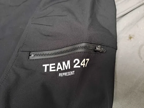 REPRESENT TEAM 247 BLACK COAT SIZE M 