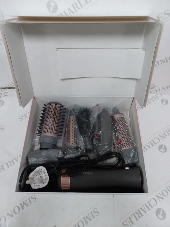 BOXED OPTI-BEAUTY HOT AIR MULTI-STYLER WITH ACCESSORIES 