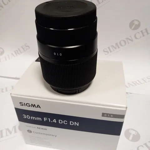 BOXED SIGMA 30MM F1.4 DC DN LENS