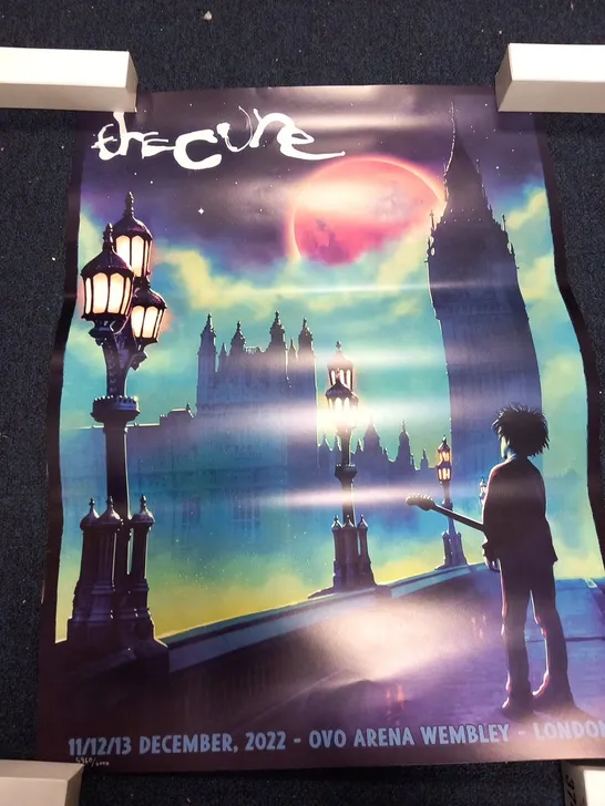 2 ASSORTED THE CURE GIG POSTERS