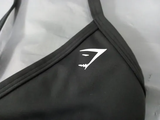 GYMSHARK MINIMAL SPORTS BRA IN BLACK - SMALL