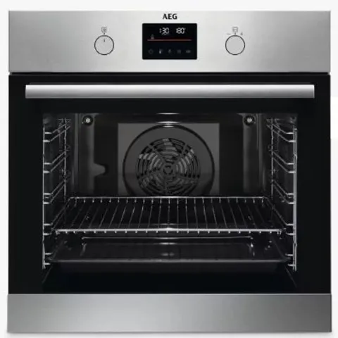 AEG 6000 BPS355061M BUILT-IN ELECTRIC SELF CLEANING SINGLE OVEN WITH STEAM FUNCTION, STAINLESS STEEL
