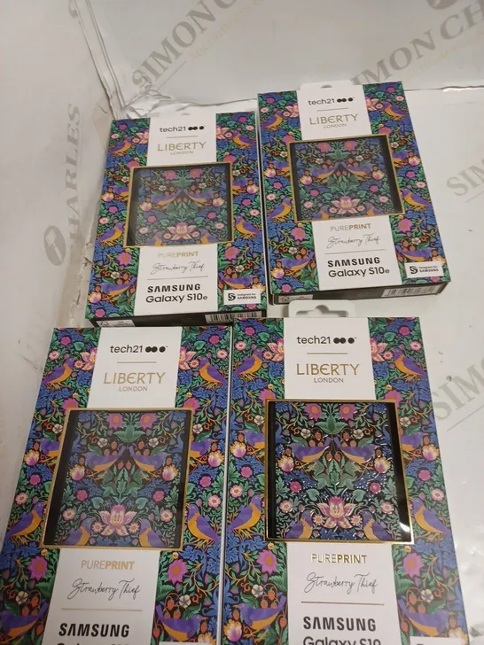 LOT OF FOUR TECH21 LIBERTY LONDON SAMSUNG GALAXY S10E CASES