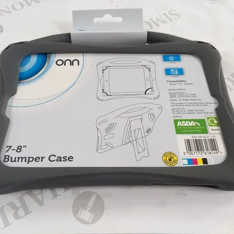 10 BOXES OF 4 BRAND NEW ONN 7-8" BUMPER CASES(40 CASES IN TOTAL