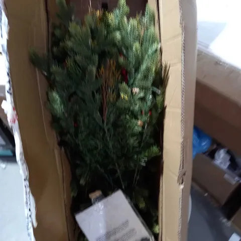 BOXED ALISON CORK SUGAR SPRUCE CHRISTMAS TREE - 6FT NATURAL- collection only