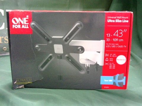 ONE FOR ALL ULTRA SLIM LINE UNIVERSAL TV WALL MOUNT 