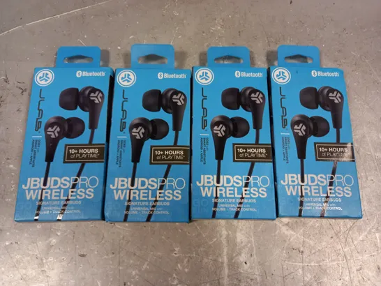 LOT OF 4 BOXED JLABS JBUDS PRO WIRELESS EARPHONES