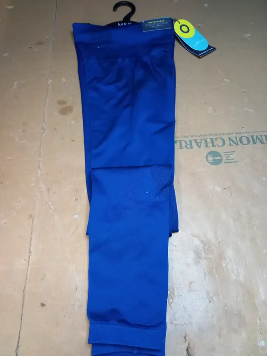 M&S BLUE GOOD MOVE LEGGINGS SIZE M