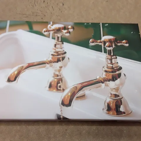 GOLD PLATED PILLAR TAPS - WRAPPED CANVAS PHOTOGRAPH 