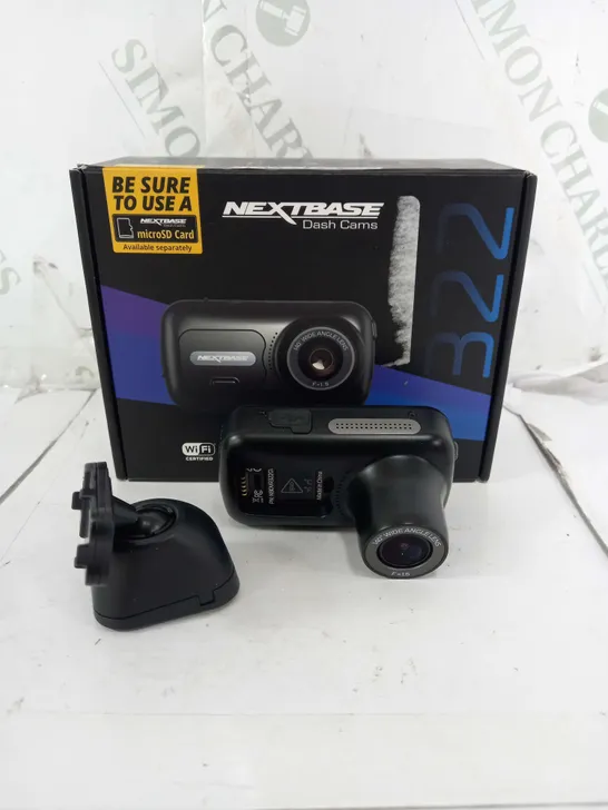 BOXED NEXTBASE 322GW VEHICLE DASH CAMERA 