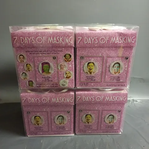 LOT OF 4 7 DAYS OF MASKING ADVENT CALENDER GIFT SET