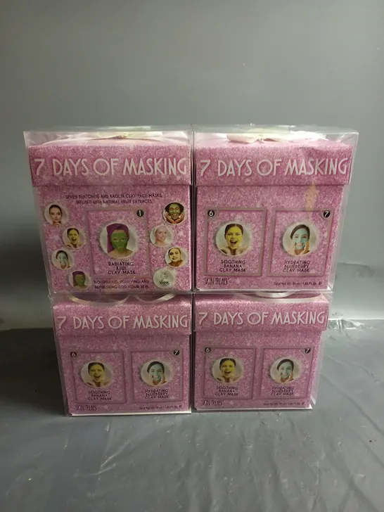 LOT OF 4 7 DAYS OF MASKING ADVENT CALENDER GIFT SET