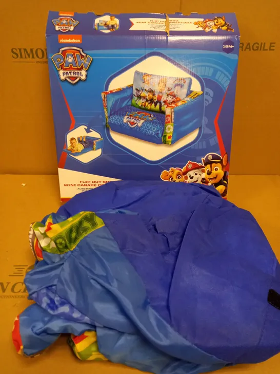 PAW PATROL FLIP OUT SOFA WITH PAW PATROL CHASE MAGIC NIGHTLIGHT RRP £24.99