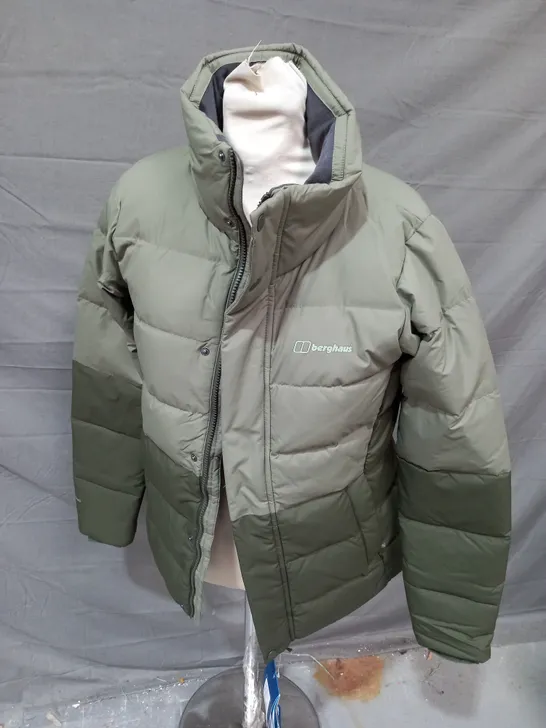 BERGHAUS REFLECT DOWN JACKET IN GREEN - UK 10