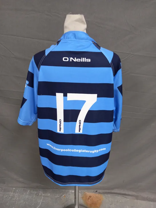 O NEILLS LIVERPOOL COLLEGIATE RUFC SHIRT - 17 - SMALL