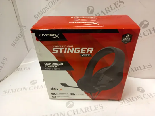 BOXED HYPERX CLOUD STINGER CORE HEADSET IN BLACK