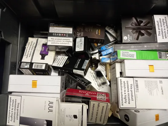 BOX OF APPROX 20 ASSORTED VAPING ITEMS AND ACCESSORIES