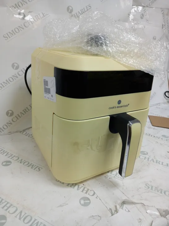 COOKS ESSENTIALS 5.8L AIR FRYER IN CREAM