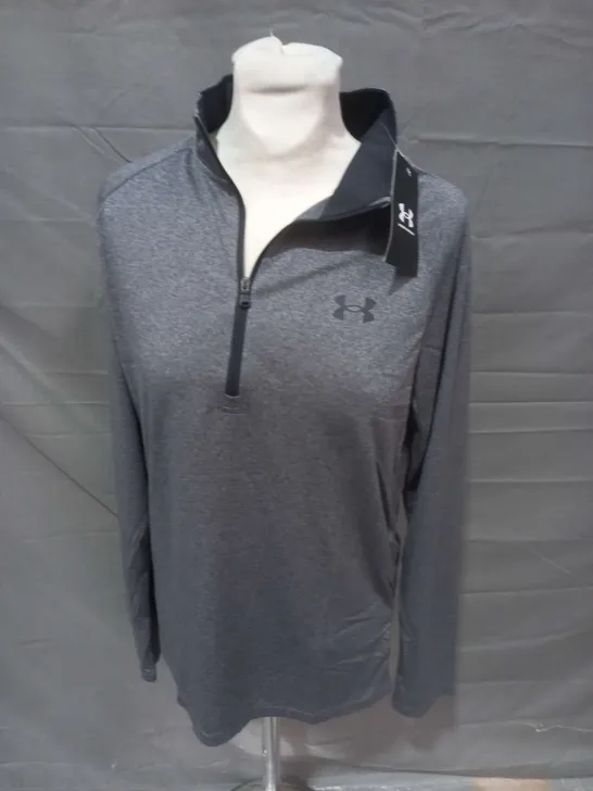 UNDER ARMOUR TECH 1/2 ZIP TOP - SMALL