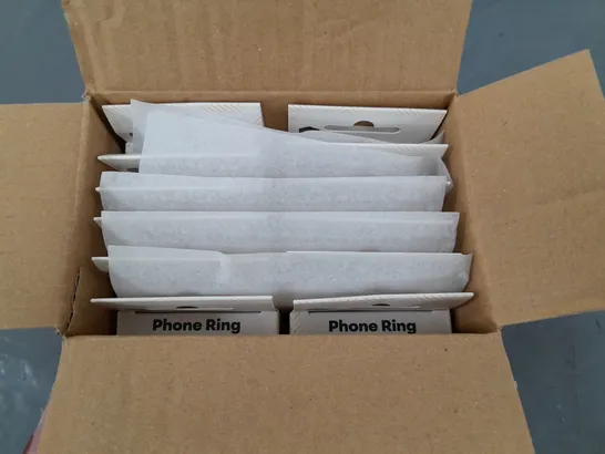 LOT OF 48 BOXED BRAND NEW 2IN1 PHONE RING AND STANDS - TORT