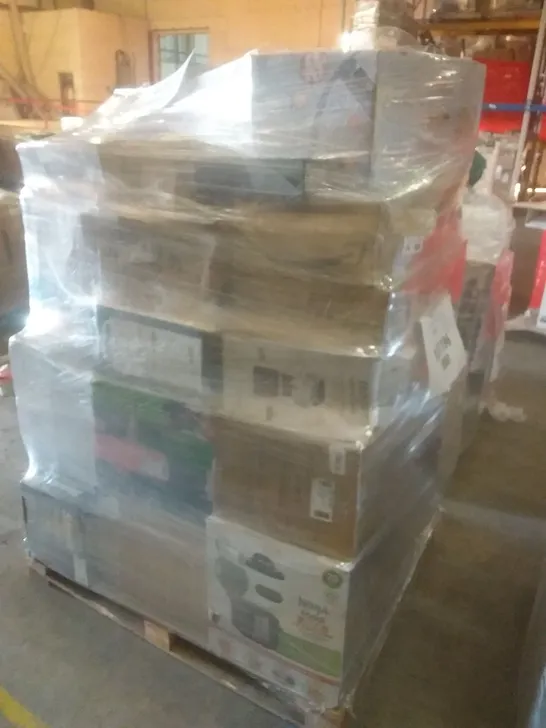 PALLET OF APPROXIMATELY 32 UNPROCESSED RAW RETURN HOUSEHOLD AND ELECTRICAL GOODS TO INCLUDE;