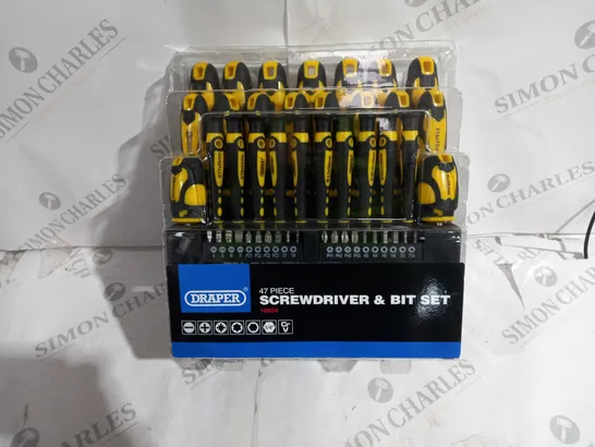 DRAPER SCREWDRIVER & BIT SET 