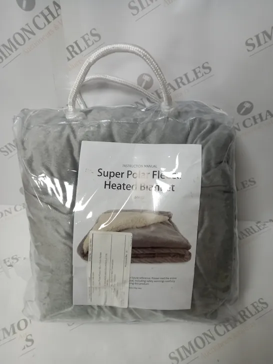 SUPER POLAR FLEECE HEATED WRAP IN GREY