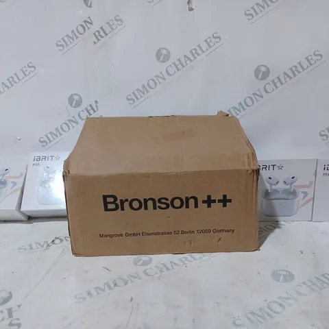 BOX OF APPROX 5 ITEMS TO INCLUDE - IBRIT PRO WIRELESS EARBUDS - BRONSON VT-500 HEAVY DUTY TRANSFORMER 