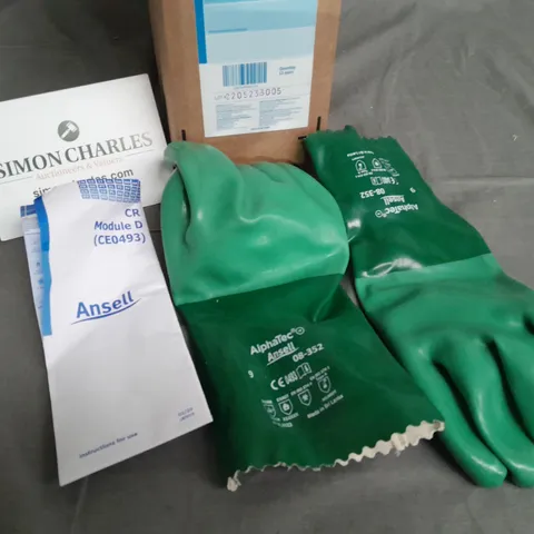 LOT OF APPROXIMATELY 76 PAIRS OF ANSELL ALPHATEC CHEMICAL PROTECTION GLOVES - 9