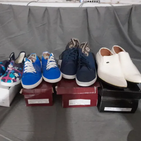 APPROXIMATELY 10 BOXED PAIR OF ASSORTED SHOES IN VARIOUS STYLES AND SIZES 