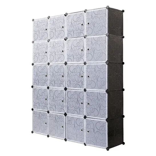 BOXED LICATA 147cm W CLOTHES STORAGE SYSTEM (1 BOX)