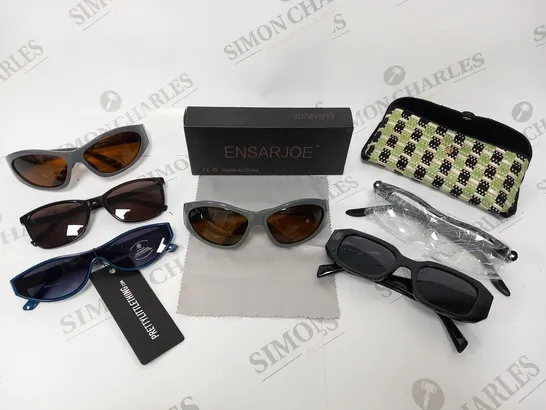 LARGE QUANTITY OF ASORTED GLASSES AND CASES