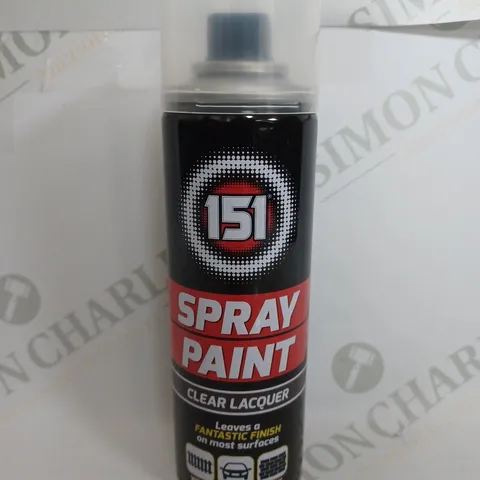 BOX OF 12 151 SPRAY PAINT CLEAR LACQUER 