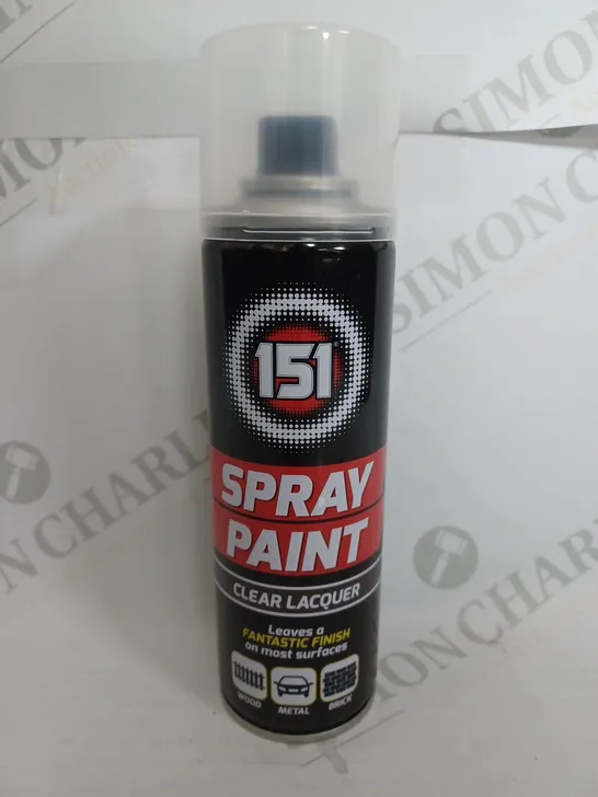 BOX OF 12 151 SPRAY PAINT CLEAR LACQUER 