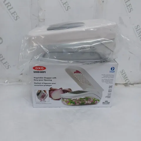 BOXED OXO GOOD GRIPS VEGETABLE CHOPPER WHITE