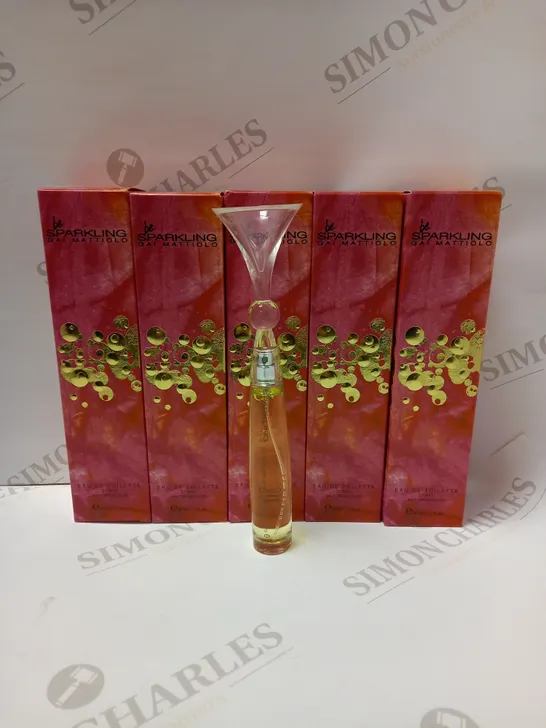 LOT OF 5 X 30ML GAI MATTIOLO BE SPARKLING EAU DE TOILETTE SPRAY