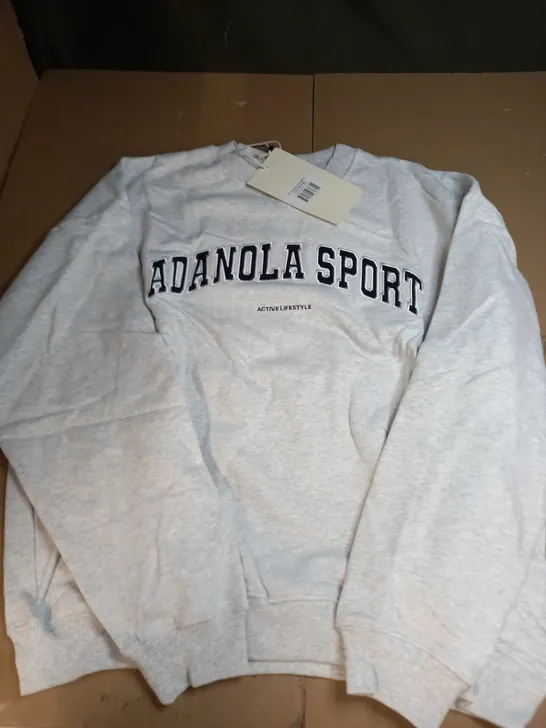 ADANOLA AS OVERSIZED SWEATSHIRT IN GREY - EXTRA LARGE