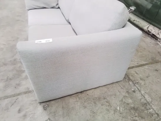 DESIGNER THREE SEATER SOFA GREY FABRIC O