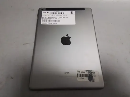 UNBOXED APPLE IPAD 6 128GB 9.7" IN SPACE GREY