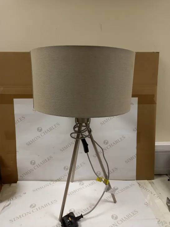 JOHN LEWIS LAMP WITH GREY SHADE