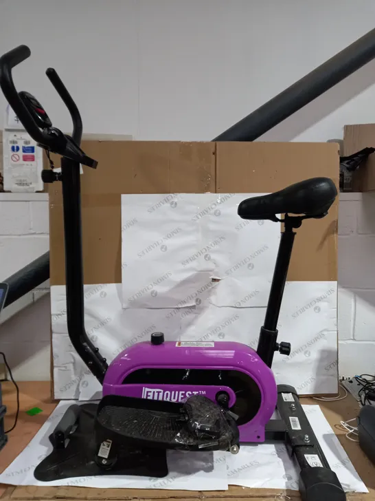 FIT QUEST FITNESS BIKE IN PURPE - COLLECTION ONLY