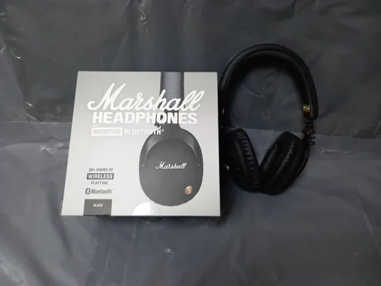 BOXED MARSHALL HEADPHONES MONITOR BLUETOOTH IN BLACK