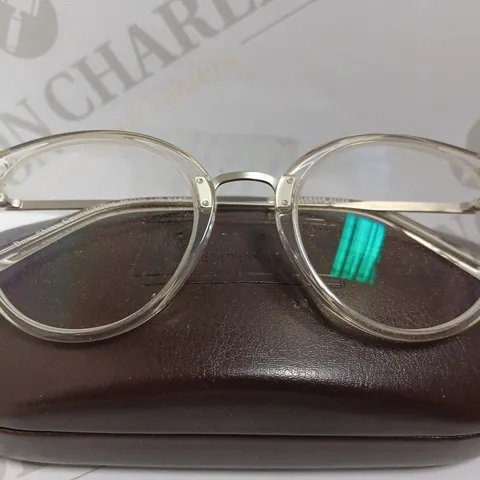 LONDON RETRO BOW SHINY CRYSTAL/SILVER PRESCRIPTION GLASSES