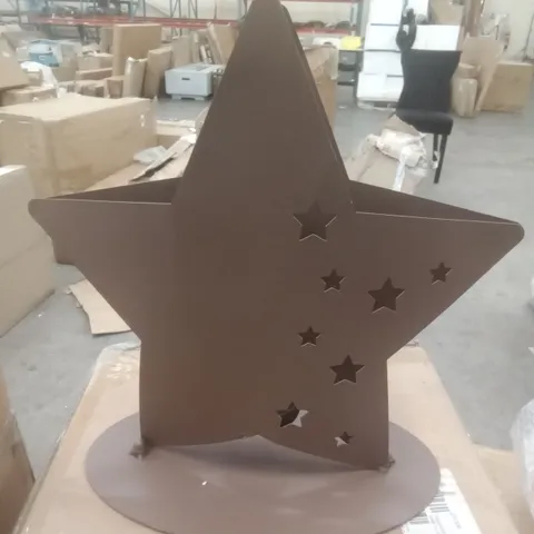 BOXED XMAS EDELROST STAR CANDLE HOLDER 