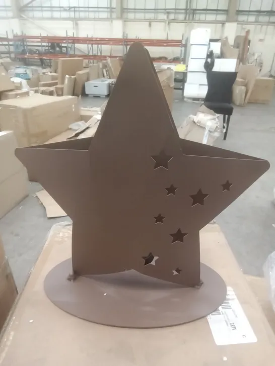 BOXED XMAS EDELROST STAR CANDLE HOLDER 