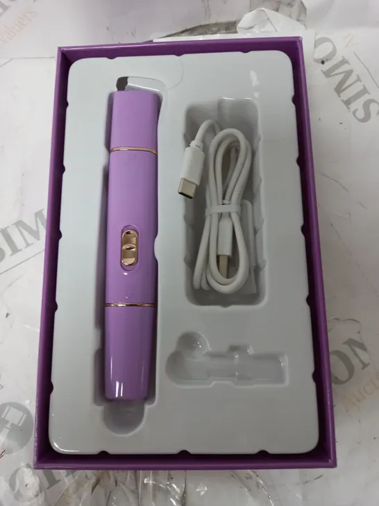 BOXED BEAUTY 2 IN 1 SUPER SMOOTH FACE & BROWS HAIR REMOVER, PURPLE