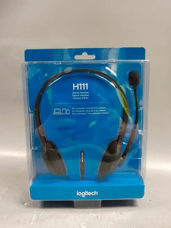 BOXED LOGITECH H111 STEREO HEADSET 