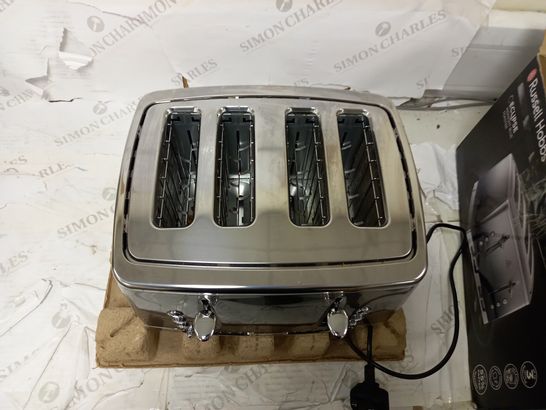 RUSSELL HOBBS 25141 STAINLESS STEEL FOUR SLICE TOASTER